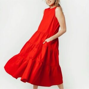 Code X Mode Red Maxi Dress size large